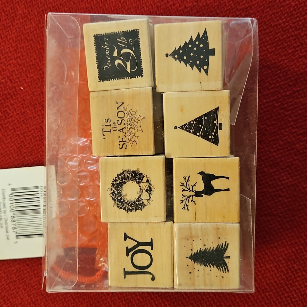 Recollections 16 Piece rubber stamp set Christmas New and gently used Cardmaking - Picture 6 of 7